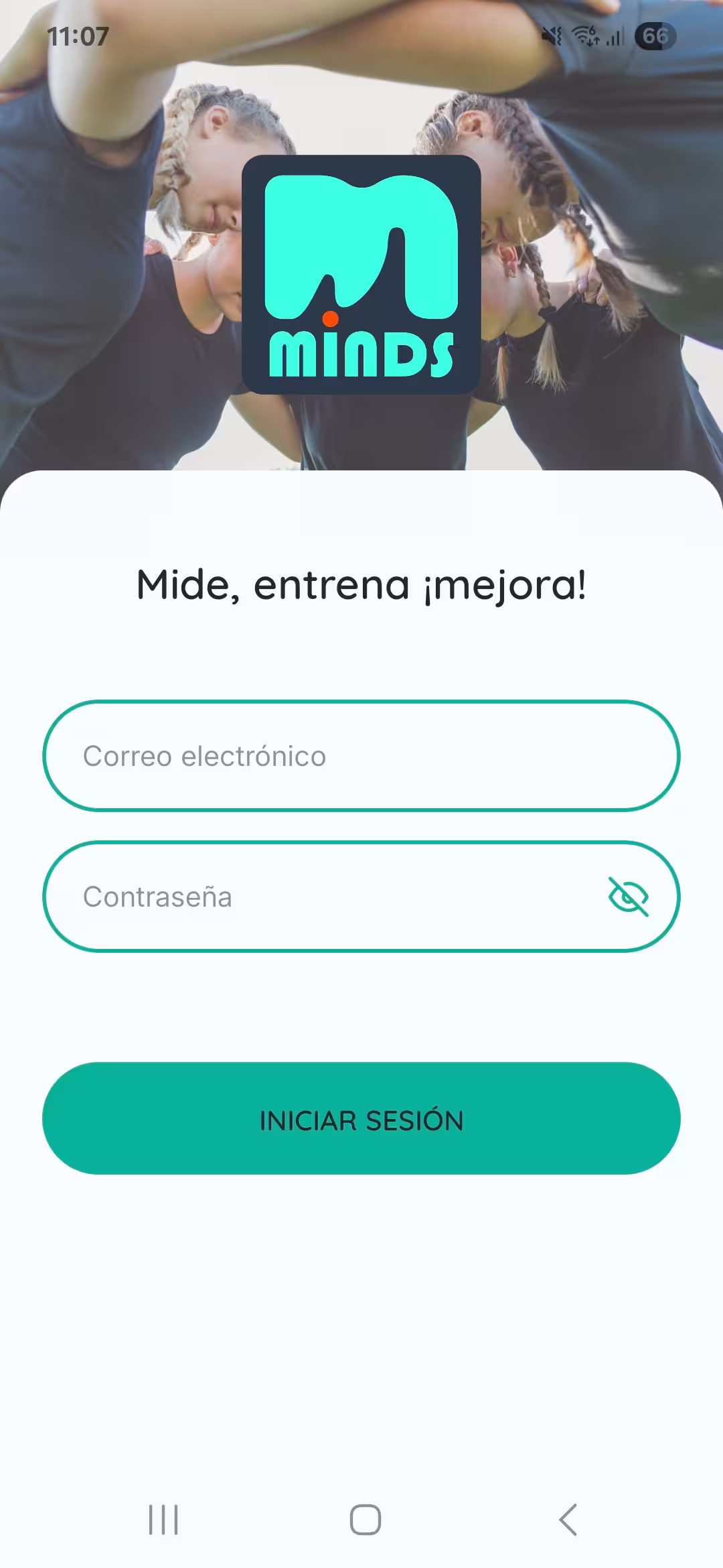 Pantalla app Minds Health